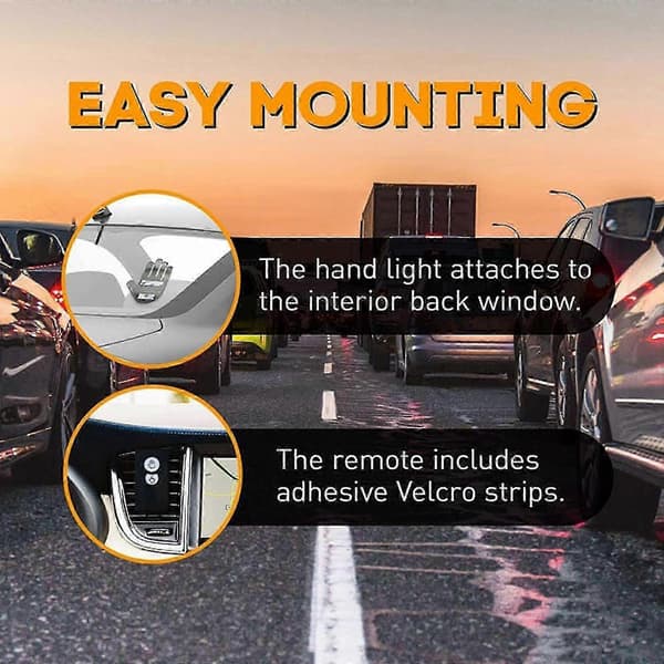 Funny Car Finger Light with Remote Control, Road Rage Signs Middle Finger Gesture Lamp -JRCL [DB]