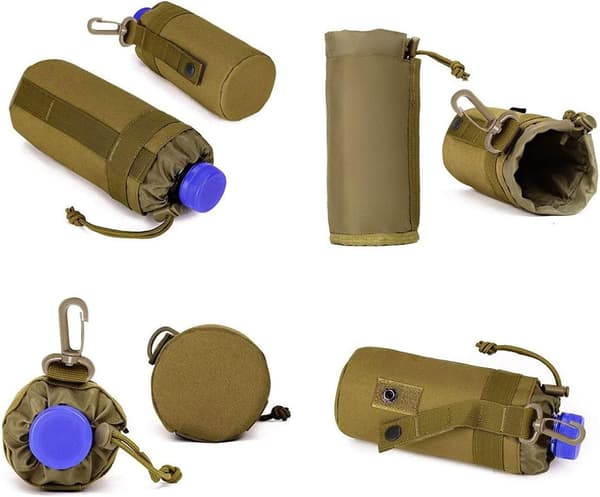Taktisk flaskeholder Militær vannflaskepose MOLLE Nylon