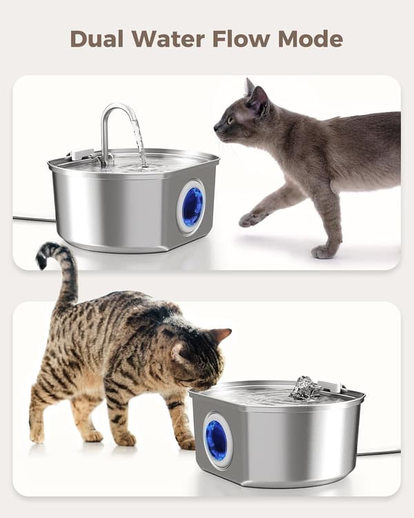 3,2L Automatisk Vandfontæne til Kat & Hund med Vandstandsindikator [JUN]