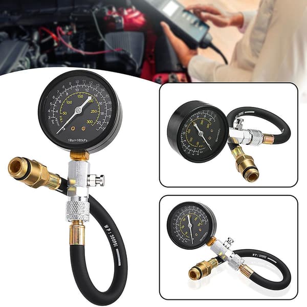 Universal Engine Compression Tester Professional Cylinder Compression Gauge for Motorcycle-FX-