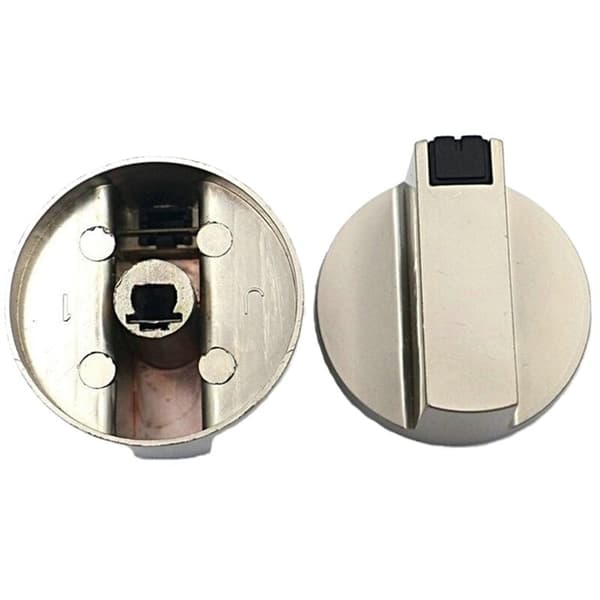 Stove Handle, 6mm Zinc Alloy Control Knob Oven Switch Universal Silver Gas Hob Control Knob, Suitable for Stove
