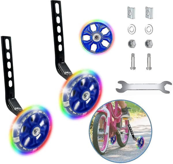 Universal Training Wheels, Stabilizers For Kids' Bikes, Bicycle Stabilizers Training Wheels, Bicycle Stabilizers, For All Bikes From 12-20 Inches [DB]