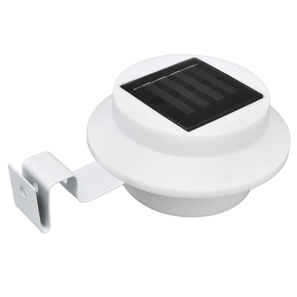 Utendørs solcellelamper for takrenner 3 LED Vanntette solcellelamper for gjerder, trappetrinn, hage og gårdsplass