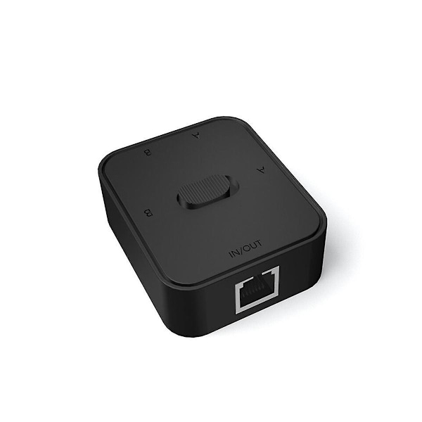 2-ports RJ45 LAN Cat6 netværksswitchvælger 1000 Mbps 2 i 1 ud/1 i 2 ud intern ekstern netværksswitch splitter