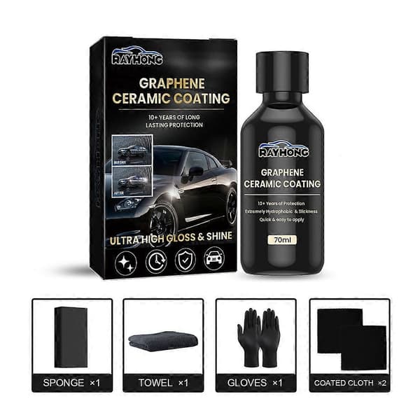 Bil Grafen Keramisk Belegg Langvarig Beskyttelse Høy Glans & Glans 70ml