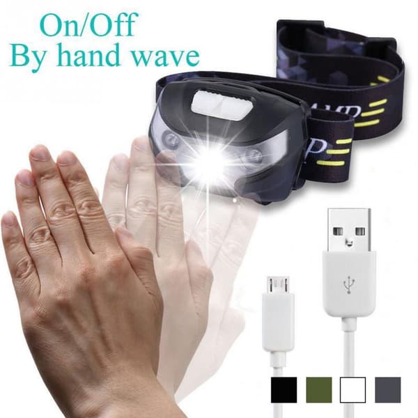 Hodelykt Oppladbar L3200 Høy Lumen Hodelykt, Super Bright L-FX-