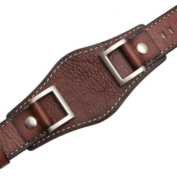 24MM Sort Brun Læder Urrem Til FOSSIL JR1157 Ure [DB] Brun Brown