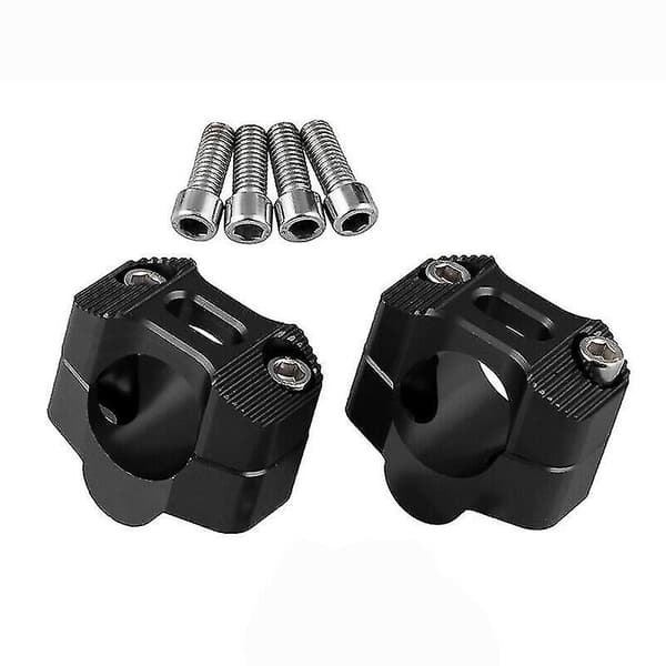 2* 22-28mm Motorsykkelstyre Riser Adapter Håndtak Fat Bar Mount Klemmer Riser
