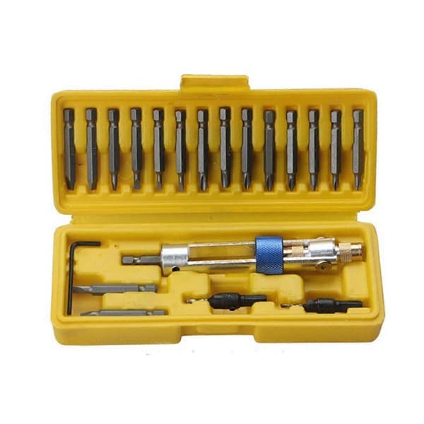 20-delt sæt med højhastighedsstål bits sæt hoved kombinationssæt vind sæt dobbeltendet skruetrækker