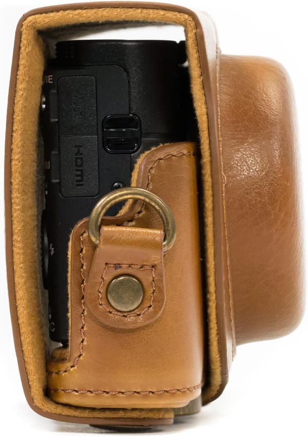(Brun) Til Sony Cyber-shot DSC-RX100 VI, DSC-RX100 V, DSC-RX100
