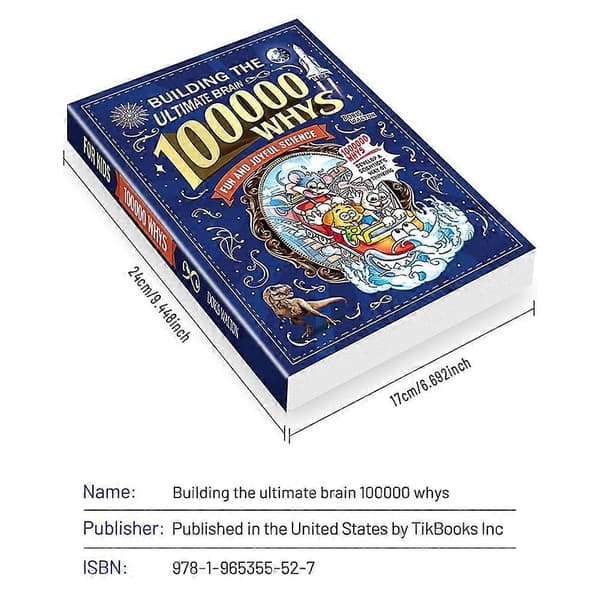 Science Book for Kids 100000 Why Educational STEM Learning Book Illustrated Encyclopedia for Children Gift