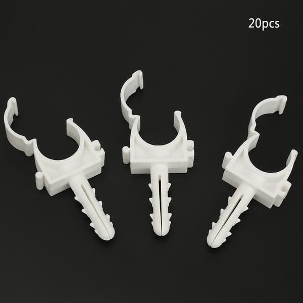 U-shaped Pipe Clamp Water Pipe Fixed Clips Support Holder with Screws (25mm)