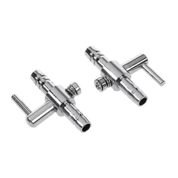 Aquarium Fish Tank Air Flow Control Lever Pump One Way Valve, 4 Pieces