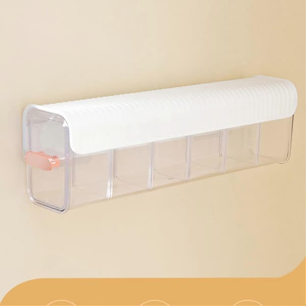 Wall Mounted Underwear Organizer Removable Dustproof Moistureproof Wall Box for Bedroom Home White