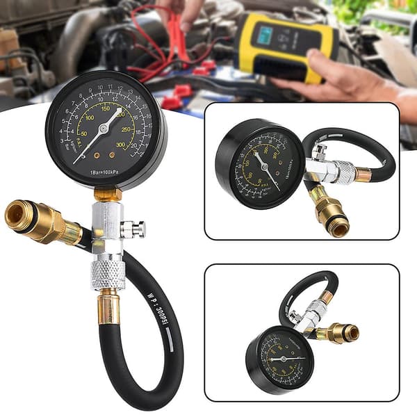 Universel motor kompressionstester Professionel cylinderkompressionsmåler til motorcykel-FA3-