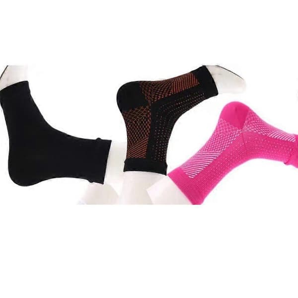 1 Pair Soothing Neuropathy Compression Ankle Compression Socks Orange SM Orange SM