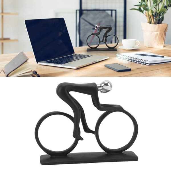 Cykliststaty - Miniatyrcykelfigur - Sportkonstdekor - Heminredning