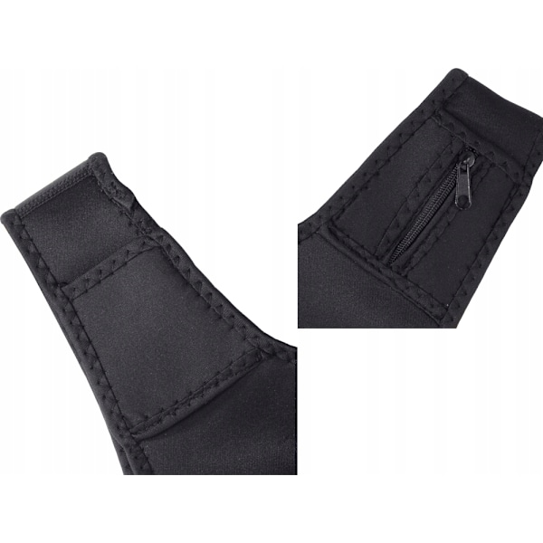 Löparväst / Joggingväst med mobilficka Svart Svart Svart Black