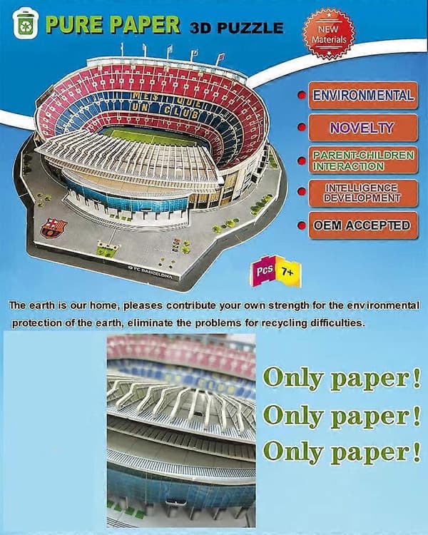 Pussel 3D Estadio Alberto J. Armando 83 bitar 30x22.5x4cm