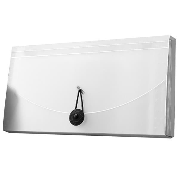 Expanding Folder 13 Pockets Professional Waterproof Document Folder for VAT Invoices Receipts Transparent