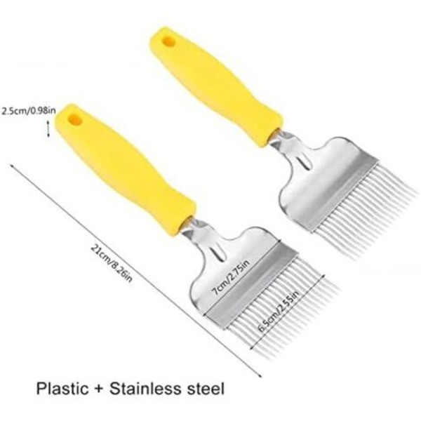 Stainless Steel Beehive Uncapping Fork for Beehive Frame, Beekeeping Honey Comb, Uncapping Tool (FMY)