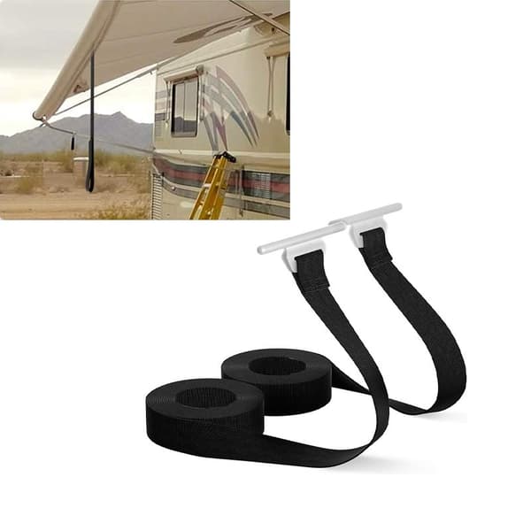 Markise stropper til autocamper 2-pak - Stabiliser din markise sikkert og forebyg skader med disse justerbare og holdbare stropper