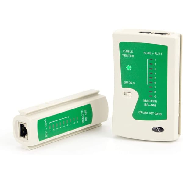Network Cable Tester for RJ45 and RJ11 Cables