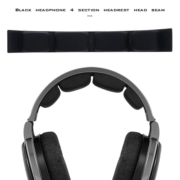 Hovedbåndsovertræk til hovedtelefoner 184x24mm til Sennheiser, sort