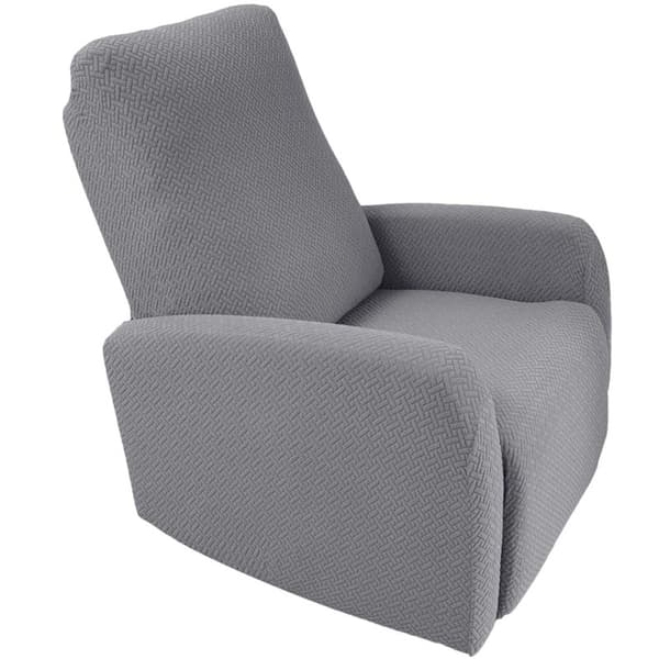 Grått, heldekkende gyngestoltrekk, minimalistisk sofatrekk