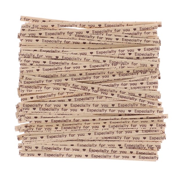 700 Stykker Kraftpapir Twist-Bindestrenger til Banket-Sødmeposer Kraftpapir Bindestrenger