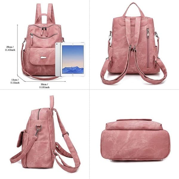 Small backpack for women, stylish girl city backpack daypack, v