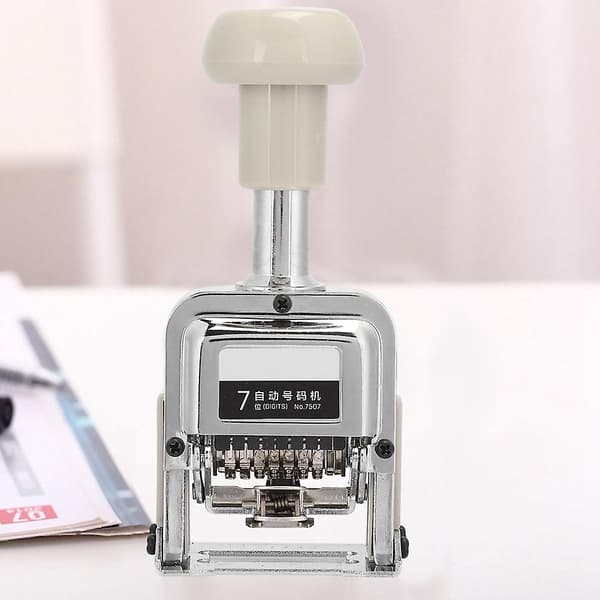 Numbering Machine Office Equipment School Supplies Automatic Transposition 7-Number Seal