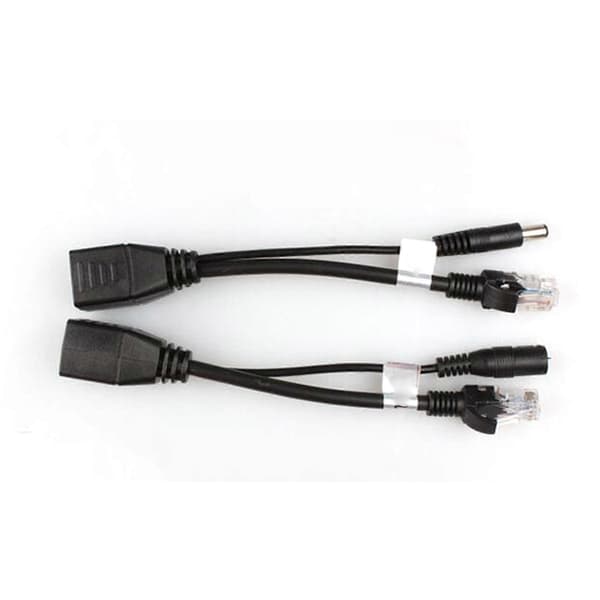 10pcs (5 pairs) PoE Splitter PoE Cable Adapter Shielded 5v 12v 24v 48v Power Supply Cable 5.5x2.1
