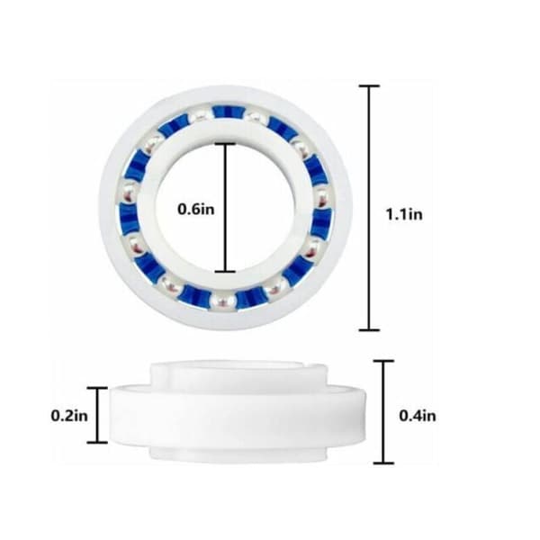 Sett med 8 kulelager egnet for Polaris 280 180 Robot Pool Cleaner C60 C-60 Hjul, Dolaso..