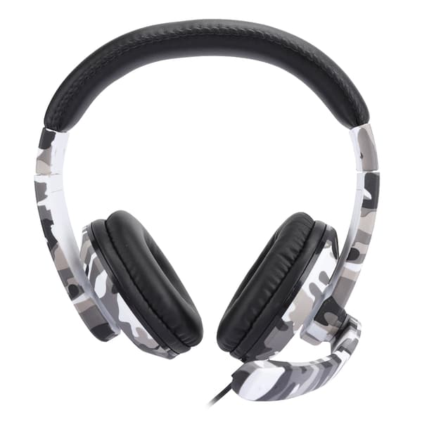 Hodebåren telefon datamaskin spillhodetelefoner headset for PS4 hvit kamuflasje