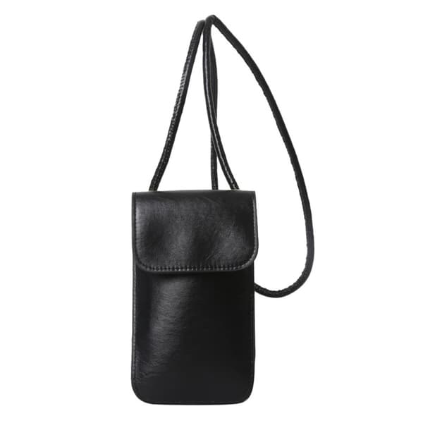 Women's PU Leather Shoulder Bag Solid Color Crossbody Bag Cell Phone Wallet