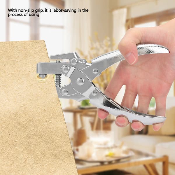 Multifunctional Dual-Use Steel Manual Hole Punch Pliers Hand Tool with 100 Buttons