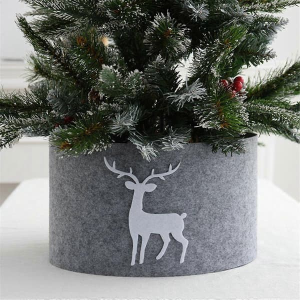 Juletrefot Juletrekrave Matte Trebunn Beskyttelse for Under Juletre Dekorasjon Chr