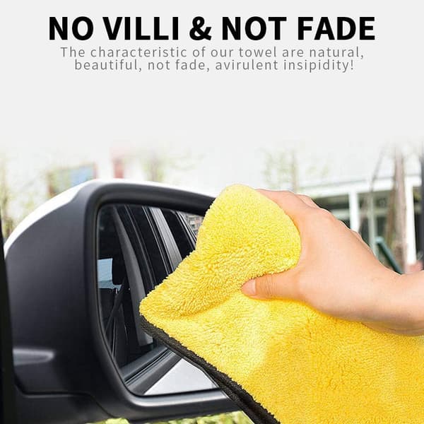 Microfiber cloth for car, 3-pack, 60 x 30 cm, Ultra-absorbent Micro