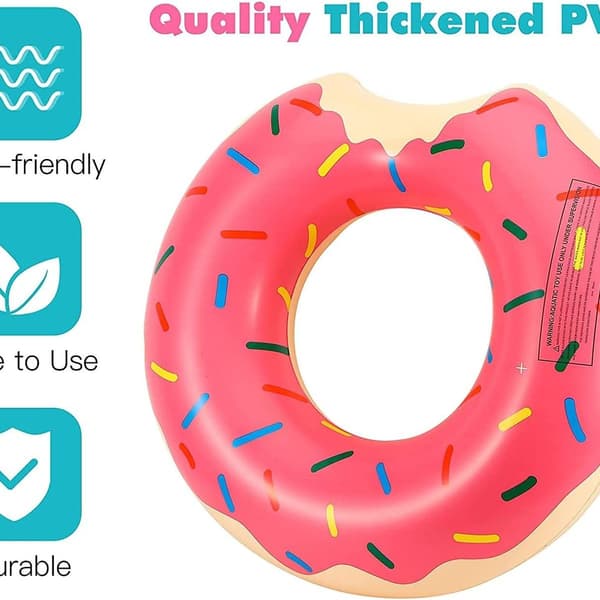 Donut-badering, svømmering, sommerbadering, vandlegetøjsbadering, swimmingpool, oppustelig badering
