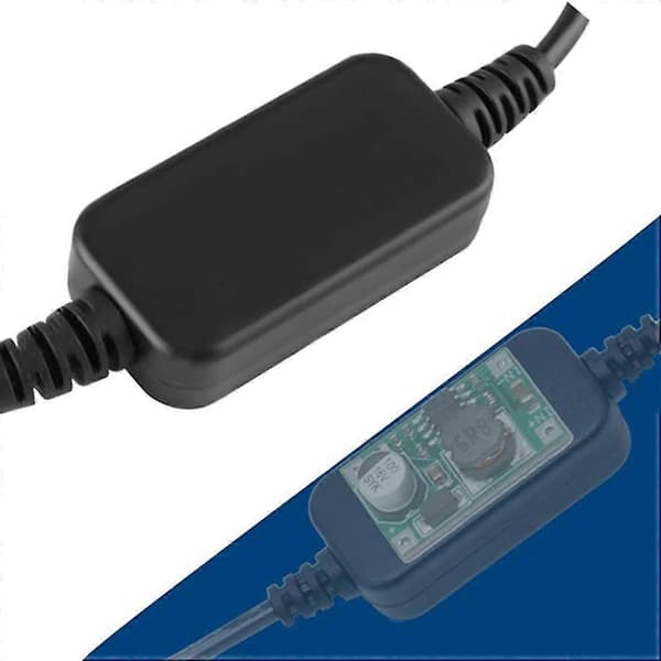 USB 5V til 12V Konverter, Strømforsyning til Dashcam, Lighter USB til Lighter Konverter