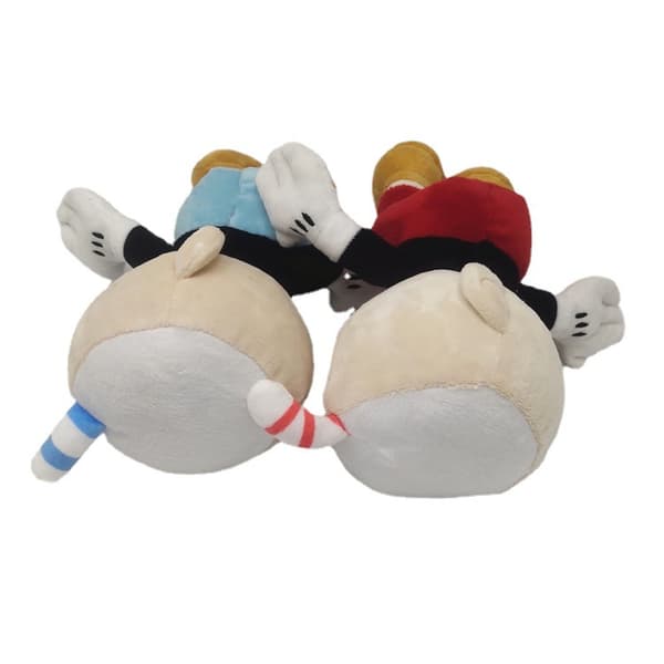 2 stk Cuphead Plysjdukker Mugman Spilldukker Eventyr
