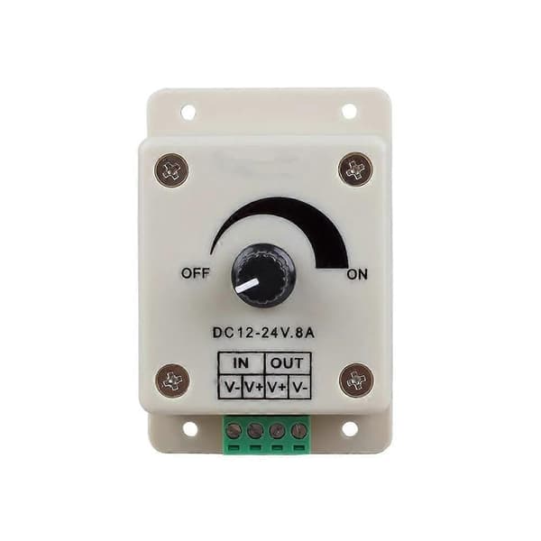 Spänningsregulator DC-DC Spänningsstabilisator 8A Strömförsörjning Justerbar Hastighetsregulator DC 12V LED Dimmer 12 V [DB]