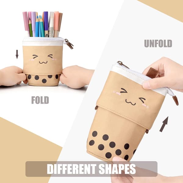 Brun-Lärare Student Infällbart Pennfodral Pennfodral Penna