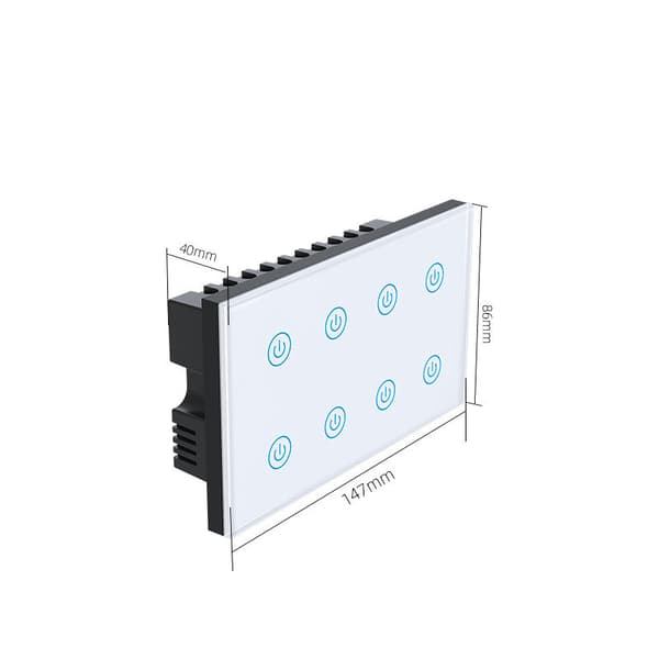 Smart Wifi Afbryderpanel - DS-1431WN 8 Gang Hvid
