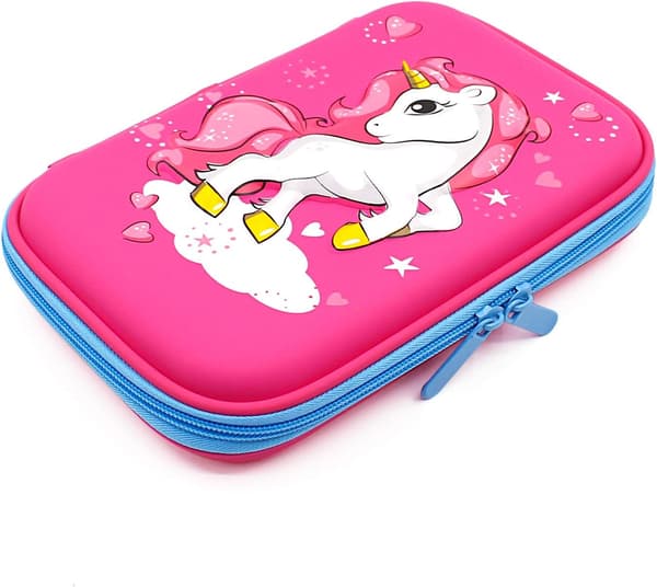 Flying Unicorn Embossed Pencil Case School Supplies Box