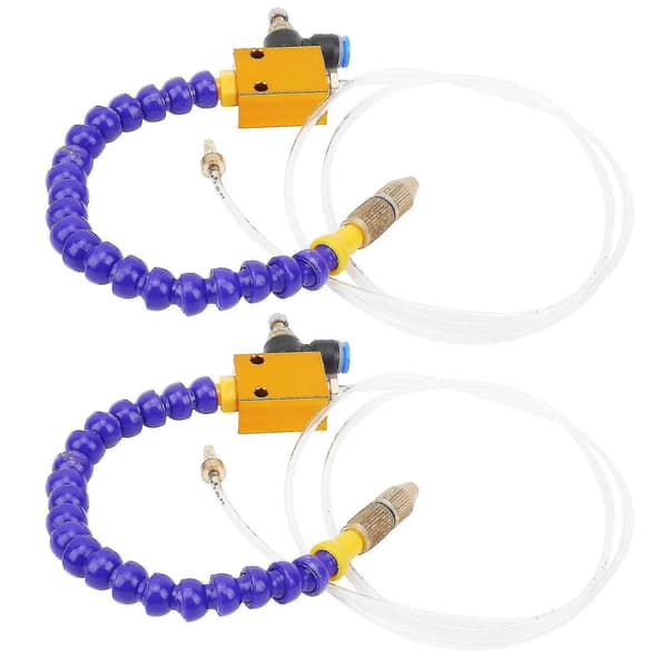 2pcs Mist Coolant Lubrication Spray System Compatible with 8mm Air Hose CNC Lathe Milling Drill-B17