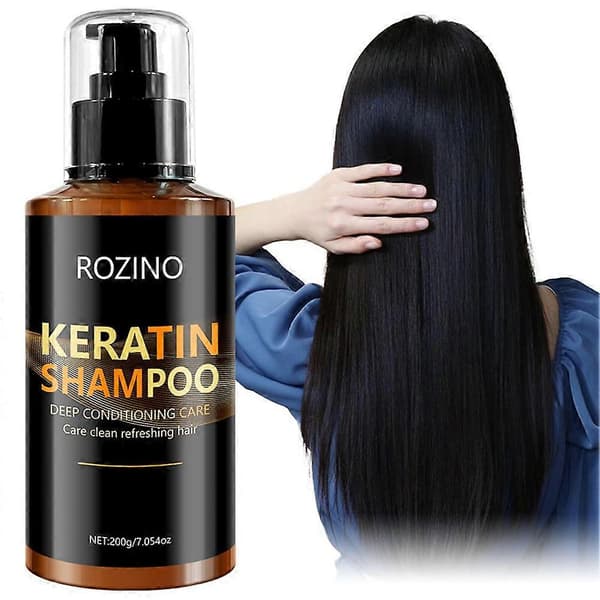 Keratin Hårbehandlingssjampokit Dyprensende og 200ml-reparerende D7T9