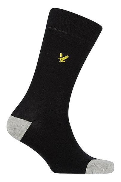 Lyle and Scott herre Graham fempak strømper - sort/blå