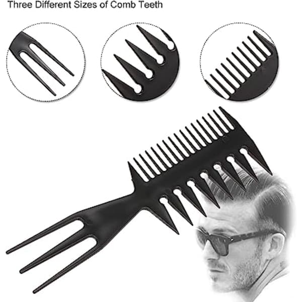3-in-1 Detangling Comb Men's Comb Comb Antistatic Comb